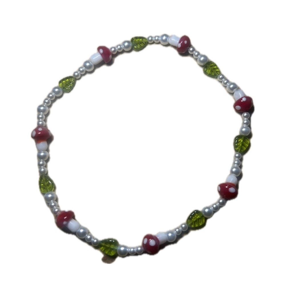 Pearl Indie Mushroom necklace